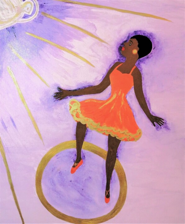 Malarstwo zatytułowany „PRIVATE DANCER” autorstwa Jmsbell, Oryginalna praca, Akryl