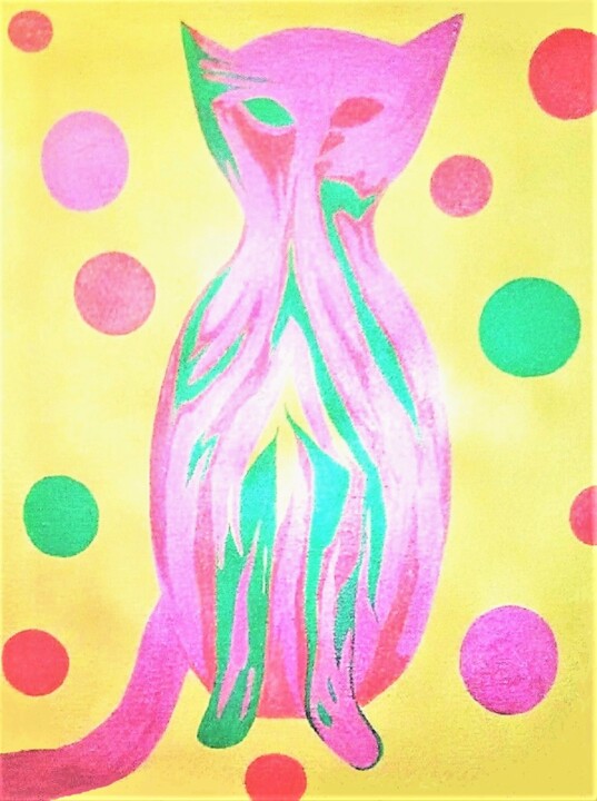Painting titled "COUTURE IKATI" by Jmsbell, Original Artwork, Acrylic
