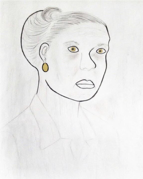 "Woman With Gold Ear…" başlıklı Resim Jmsbell tarafından, Orijinal sanat, Işaretleyici