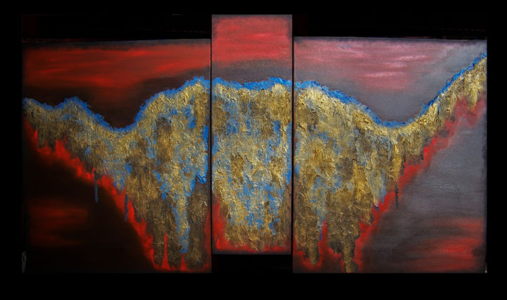 Pittura intitolato "Where the Shadows D…" da Jo Moore, Opera d'arte originale, Olio