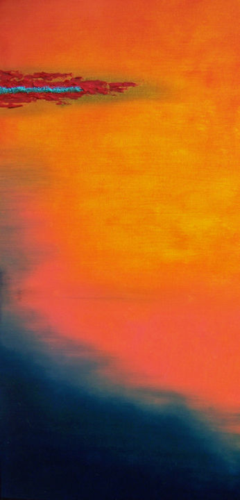 Картина под названием "When the Day Rests" - Jo Moore, Подлинное произведение искусства, Масло