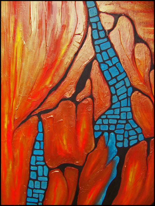 Painting titled "Sedona" by Jo Moore, Original Artwork, Oil