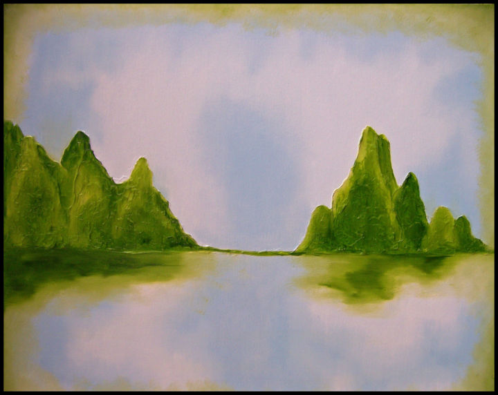 Картина под названием "Serenity" - Jo Moore, Подлинное произведение искусства, Масло