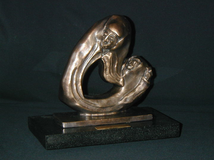 Sculpture titled "Grandmother" by Jo Moore, Original Artwork, Metals