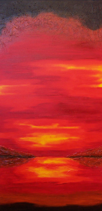 Painting titled "How Still the World…" by Jo Moore, Original Artwork