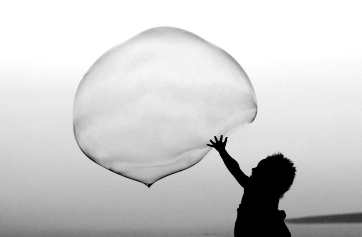 Fotografía titulada "La burbuja" por Joan Llado, Obra de arte original, Fotografía digital