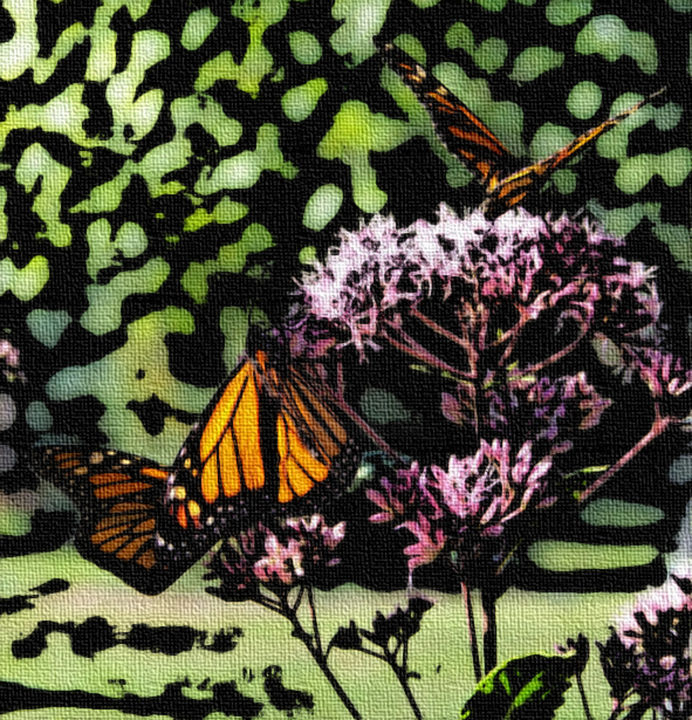 Pintura intitulada "borboletas" por Joan Rodrigues, Obras de arte originais