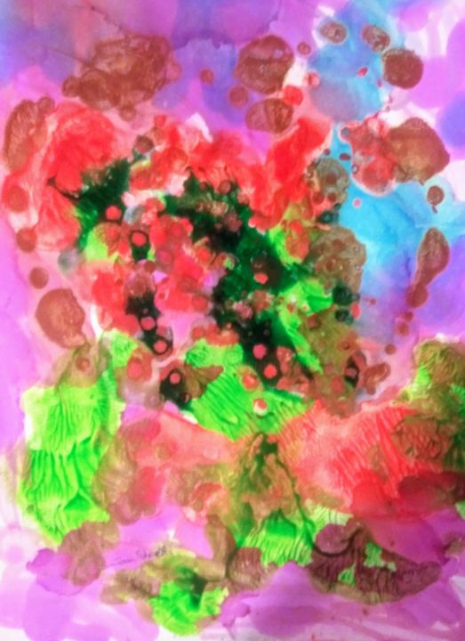 Pintura intitulada "Colors" por Joan Short, Obras de arte originais, Acrílico