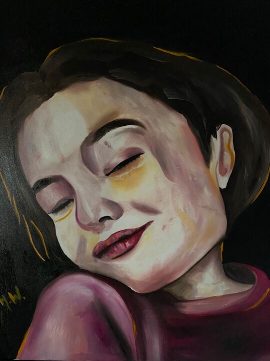 Painting titled "Martha" by Joanna W, Original Artwork, Oil