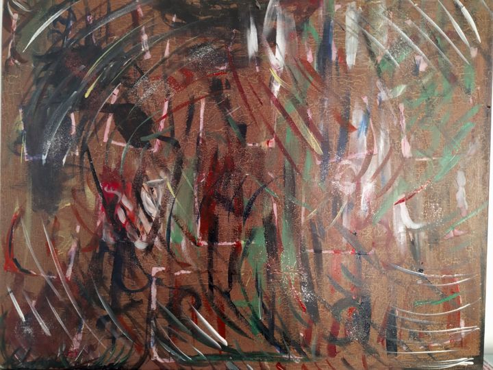 Pintura intitulada "A dança africana" por Joana Granjo, Obras de arte originais, Tinta