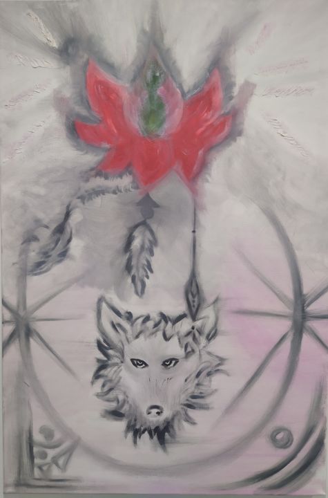 Pintura intitulada "Sonho selvagem" por Joana Granjo, Obras de arte originais, Acrílico