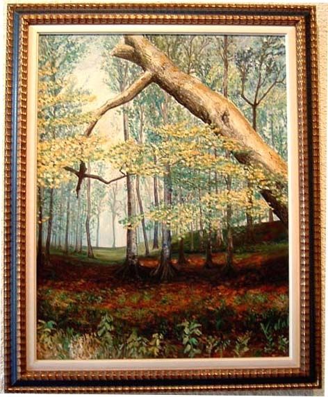 Pintura titulada "Bosc" por Joan Anton Vidal Planells, Obra de arte original