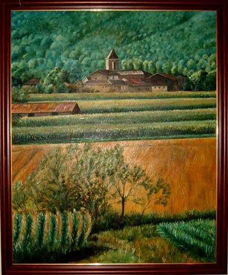 Painting titled "Vall d'en Bas" by Joan Anton Vidal Planells, Original Artwork