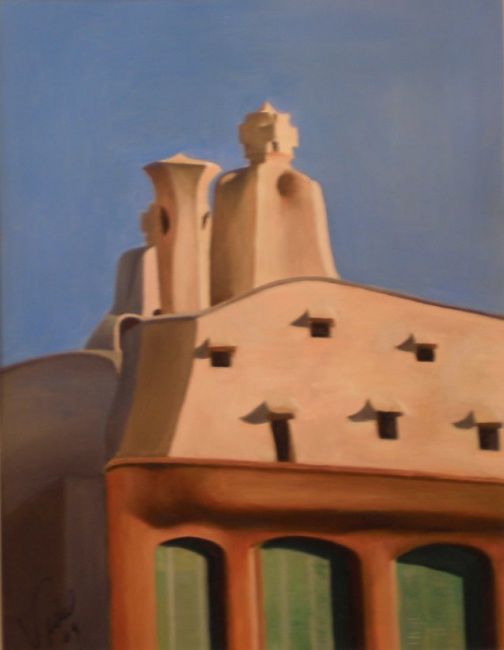 Painting titled "Pedrera" by Joan Anton Vidal Planells, Original Artwork