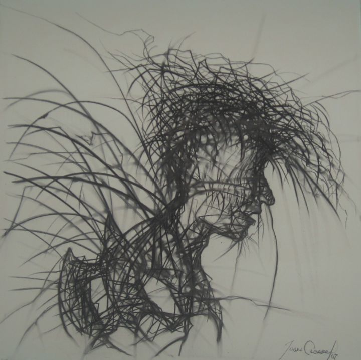 Pintura titulada "1x1m-1-2.jpg" por Joan Cabrera, Obra de arte original,