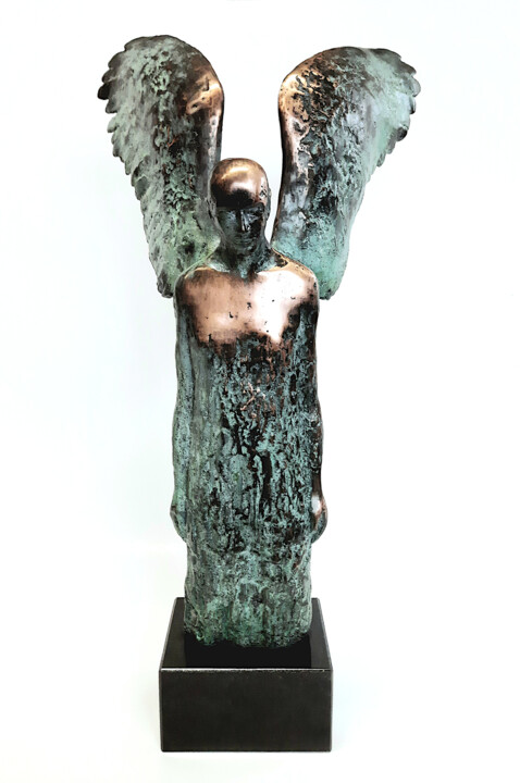 Скульптура под названием "Mystery-Large size,…" - Joanna Zakrzewska-Cholewa, Подлинное произведение искусства, Бронза
