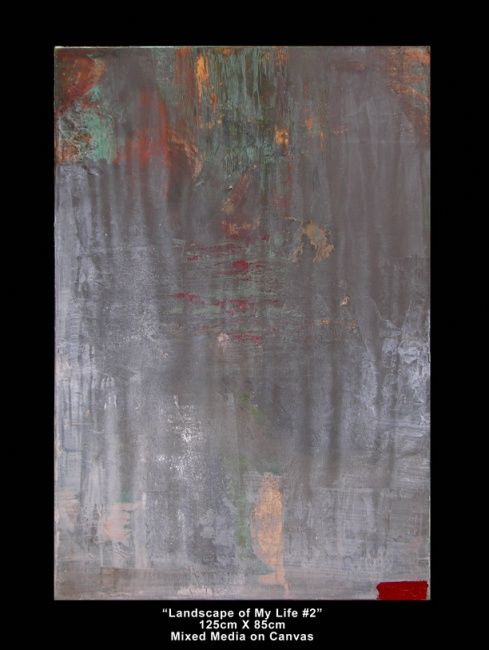 Painting titled "Landscape of my Lif…" by Joanna Cutri, Original Art,