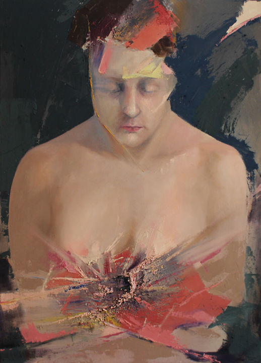 Peinture intitulée "from "Emotions" ser…" par Joanna Sokolowska, Œuvre d'art originale, Huile