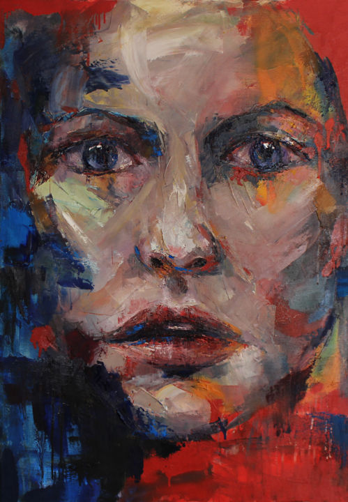 Peinture intitulée "from "Emotions" ser…" par Joanna Sokolowska, Œuvre d'art originale, Huile