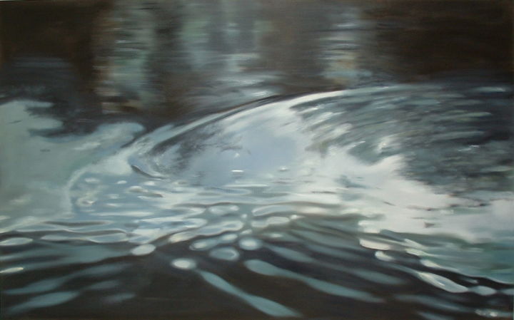 Painting titled "Water 19" by Joanne Mumford, Original Artwork, Oil