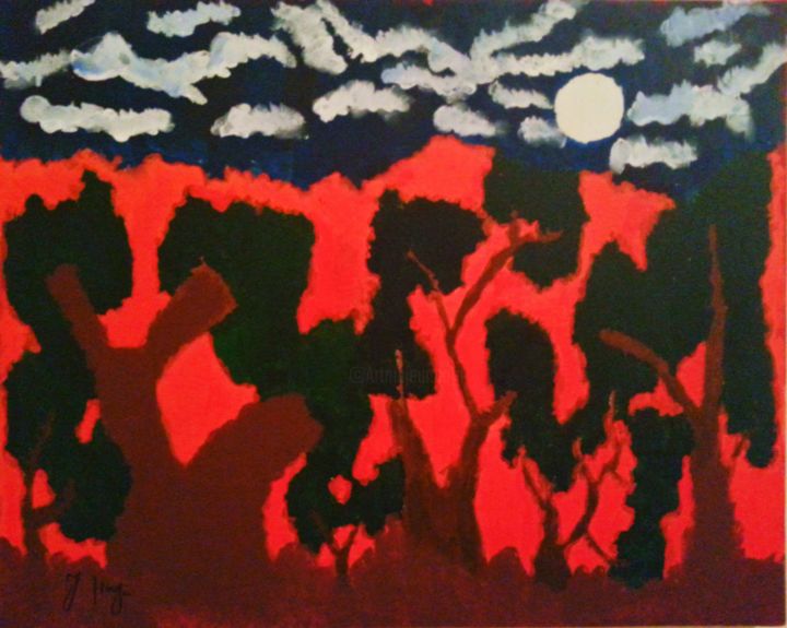 Pintura intitulada "sangria.jpg" por João Bou Haya, Obras de arte originais