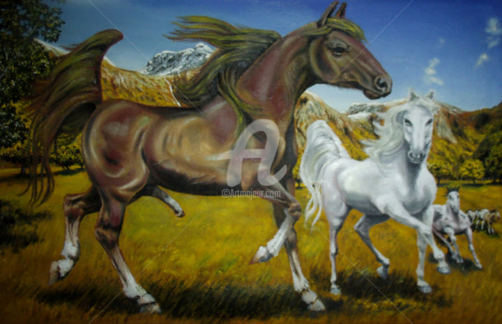 Painting titled "Reprodutor caramela…" by Escobar, Original Artwork