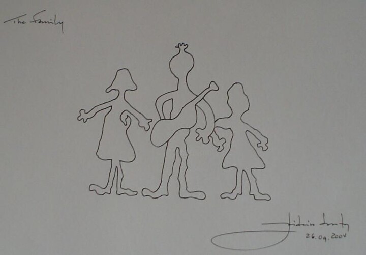 Drawing titled "Elisa's - The Family" by João Videira Santos, Original Artwork