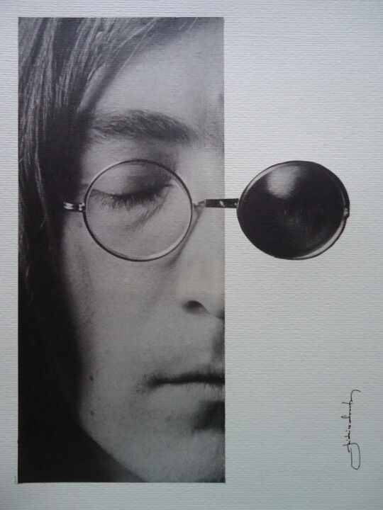 "John Lennon" başlıklı Kolaj João Videira Santos tarafından, Orijinal sanat, Kolaj