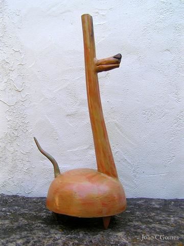 Escultura intitulada "O Cao / The Dog" por Joao Cgomes, Obras de arte originais, Cerâmica