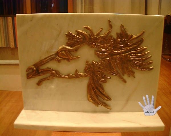Sculpture titled "Cavalo Branco" by João Feijó, Original Artwork, Metals