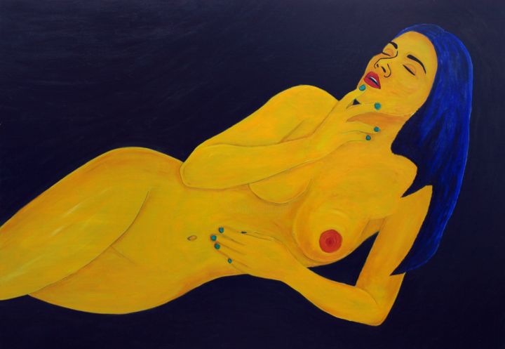 Pintura titulada "Sensualidad" por Joaquín Prior Art, Obra de arte original, Acrílico