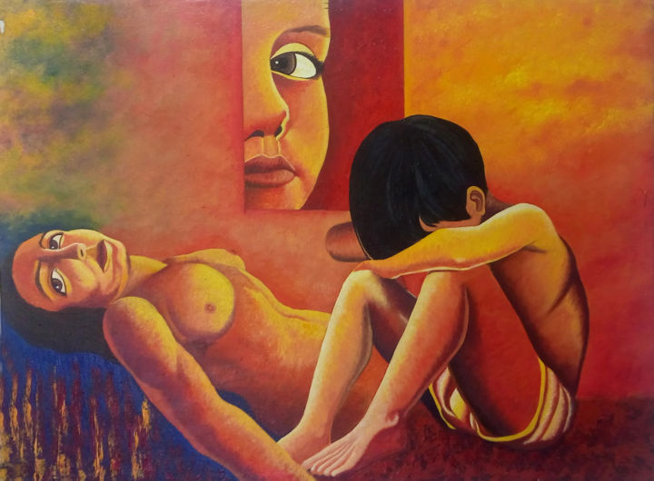 Pintura titulada "Abandono" por Jocapi, Obra de arte original