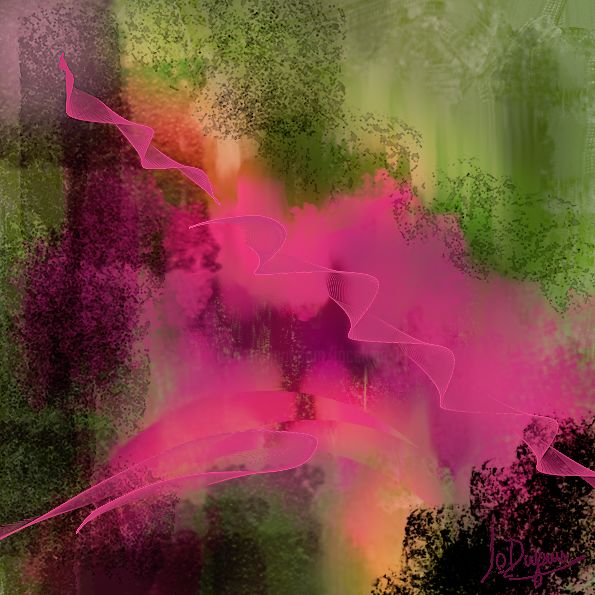 Digital Arts titled "Lueur d'Espoir" by Jocelyne Dupuis (Jo Dupuis), Original Art, 2D Digital Work