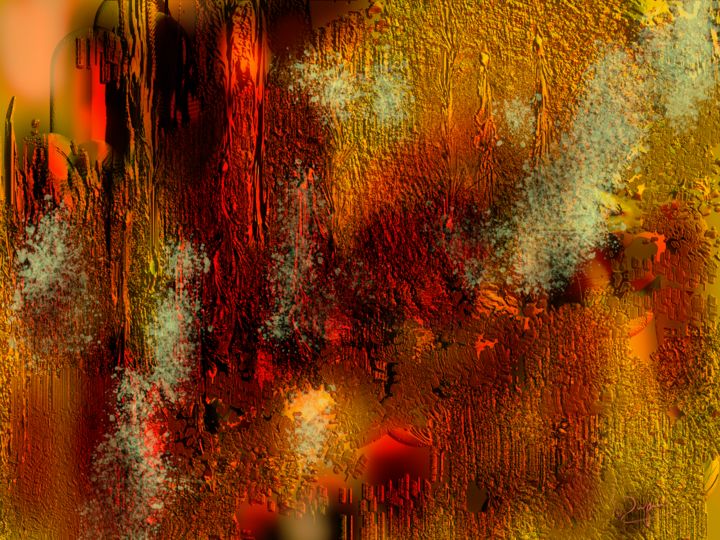 Digital Arts titled "Point d'ancrage - 3…" by Jocelyne Dupuis (Jo Dupuis), Original Art, 2D Digital Work