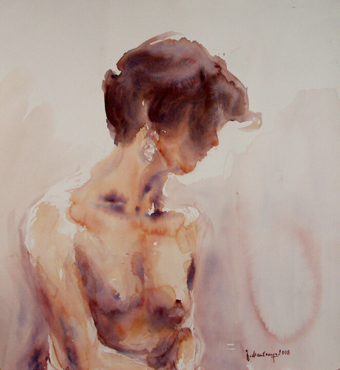 Peinture intitulée "Marie-Jo" par Jocelyne Chauveau, Œuvre d'art originale, Huile
