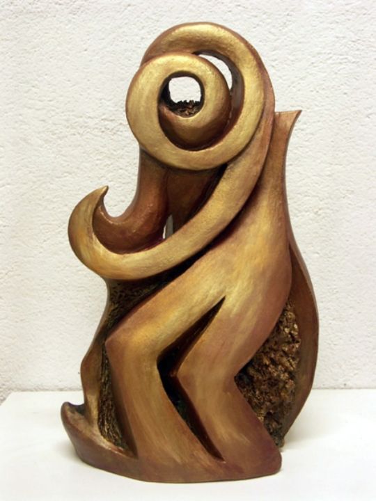 Sculpture intitulée "4-ensemble-gres-cui…" par Jocelyne Violet, Œuvre d'art originale