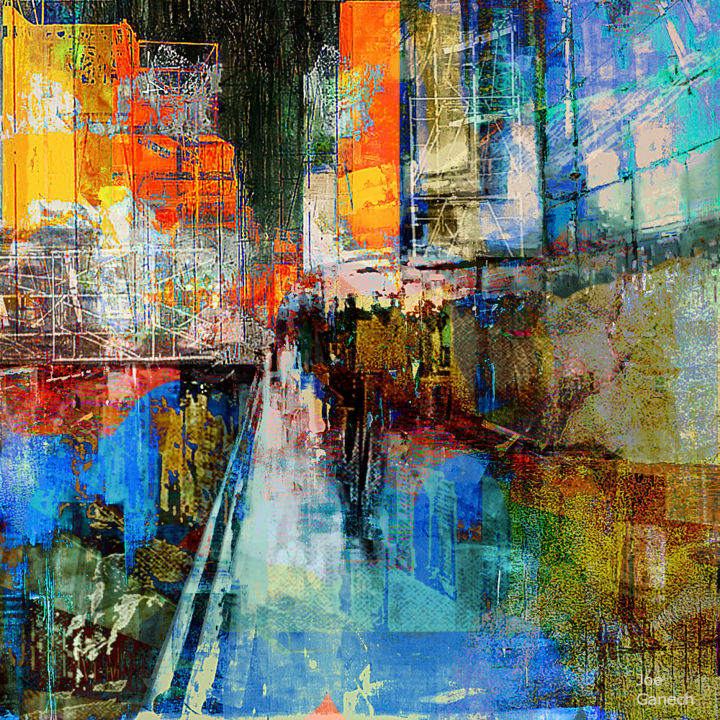 Digital Arts titled "7th Avenue" by Joe Ganech, Original Artwork