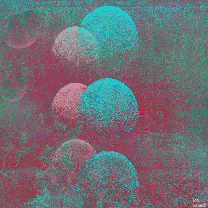 Digital Arts titled "Moons" by Joe Ganech, Original Artwork