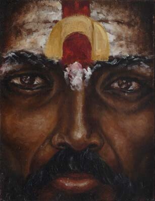 Картина под названием "HOLY MAN" - Joe Johnson, Подлинное произведение искусства