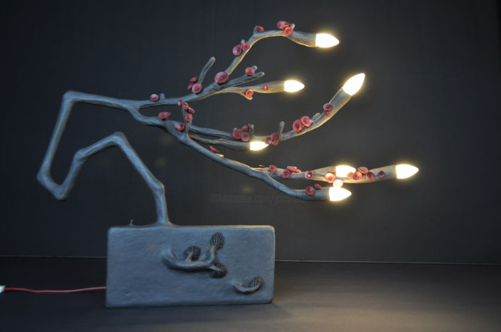 Design titled "Un soir, un cerisier" by Joël Bartz, Original Artwork, Luminaire