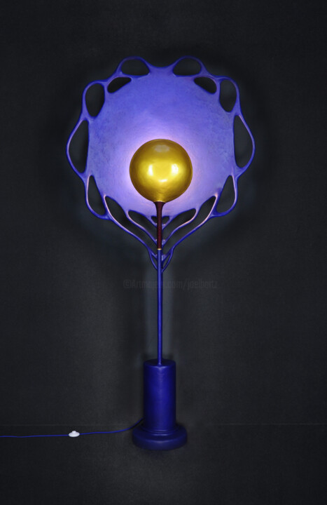 Design titled "Bleu Rococo" by Joël Bartz, Original Artwork, Luminaire