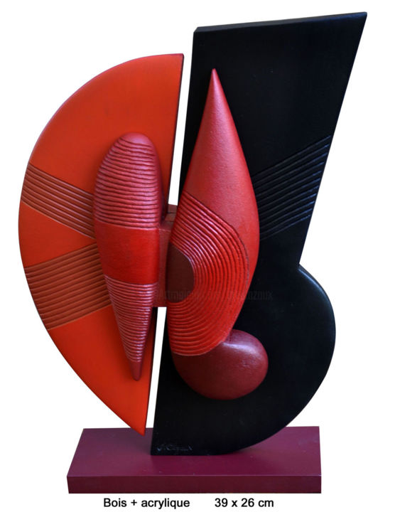 Скульптура под названием "sculpture-4.jpg" - Joël Maurice Cazaux, Подлинное произведение искусства