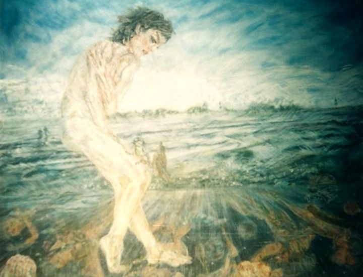 Peinture intitulée "Pygmalion" par Joëlle Abelanet, Œuvre d'art originale,