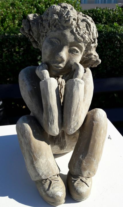Sculpture intitulée "Bertille" par Joëlle Boutherin, Œuvre d'art originale, Céramique