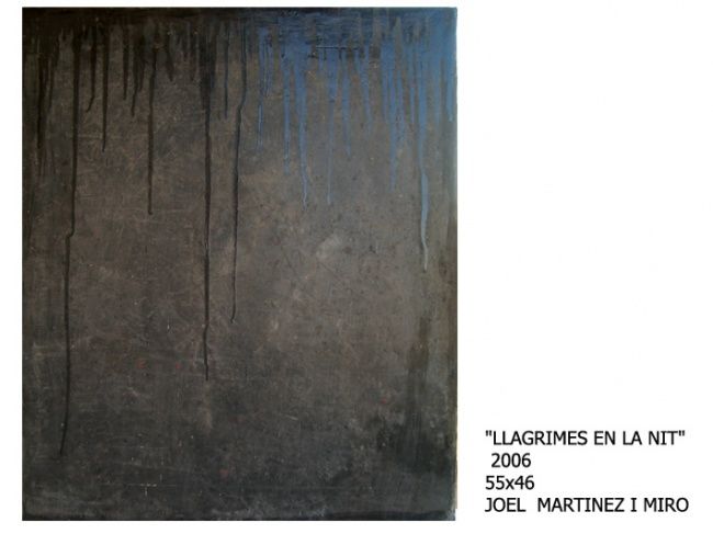 绘画 标题为“Llàgrimes en la nit” 由Joel M Miró, 原创艺术品, 油
