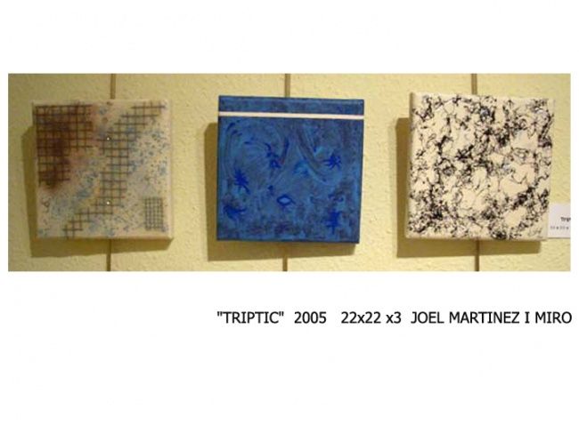 Painting titled "Tríptic" by Joel M Miró, Original Artwork, Oil