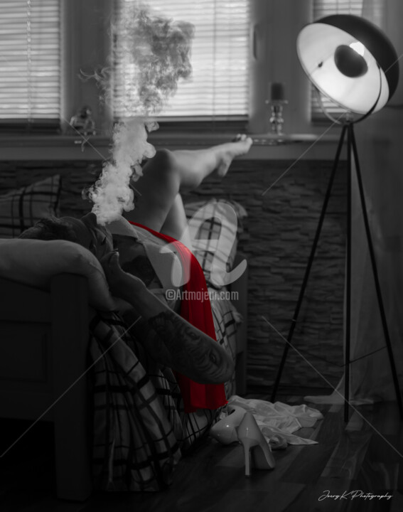Fotografia zatytułowany „Smoking after...” autorstwa Joergk.Photography, Oryginalna praca, Fotografia cyfrowa