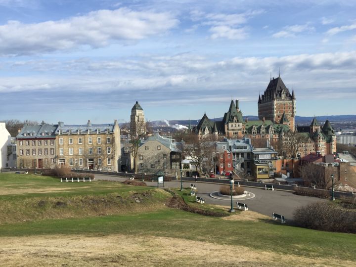 Arte digitale intitolato "Château Frontenac" da Joey Scavone, Opera d'arte originale, Pittura digitale