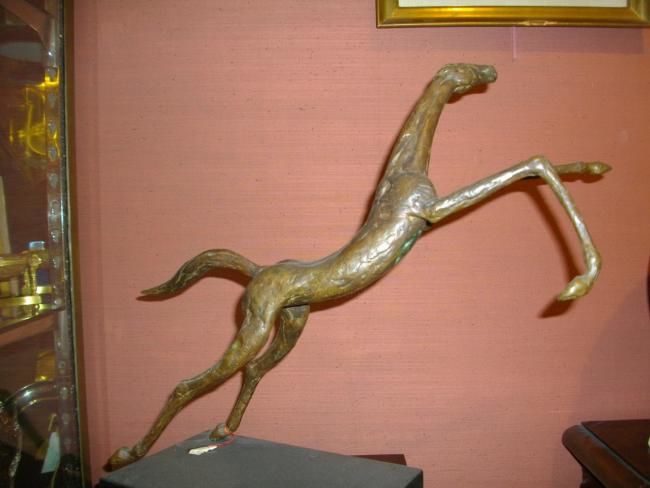 Sculpture intitulée "statu de cheval en…" par Jeff, Œuvre d'art originale