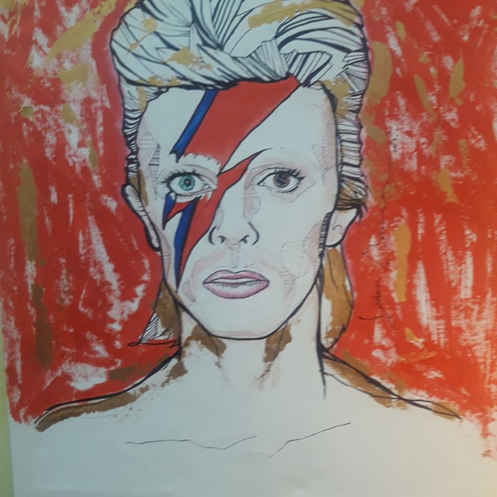 Peinture intitulée "David" par Johan, Œuvre d'art originale, Huile